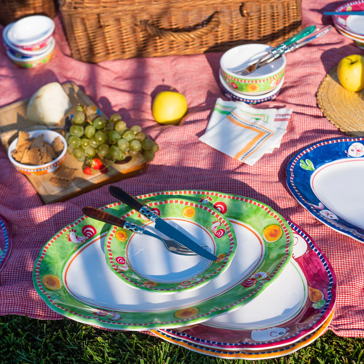 VIETRI Campagna Gallina Melamine Oval Platter