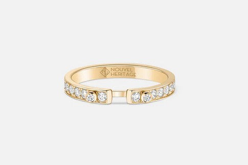 NOUVEL HERITAGE 18K Yellow Gold Tuxedo Ring