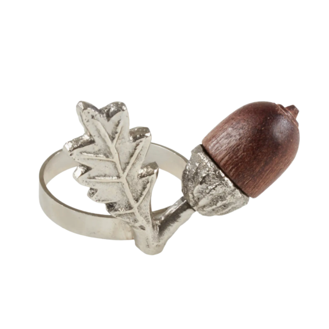 SARO Acorn Napkin Ring Default Title