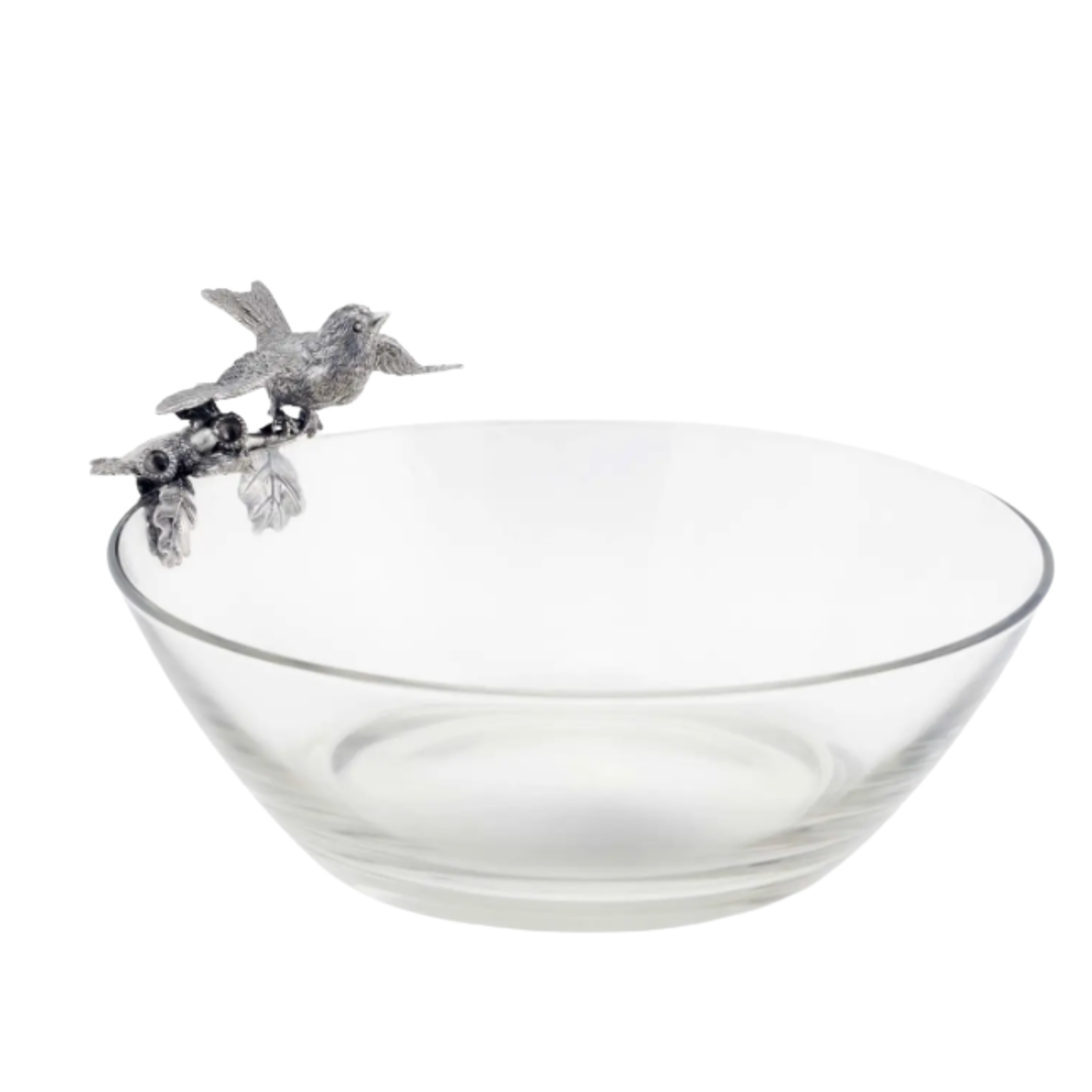 VAGABOND HOUSE Song Bird Glass Serving Bowl
