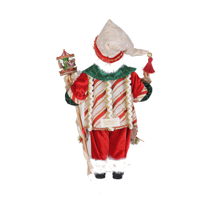 KAREN DIDION Carousel Christmas Santa Figure