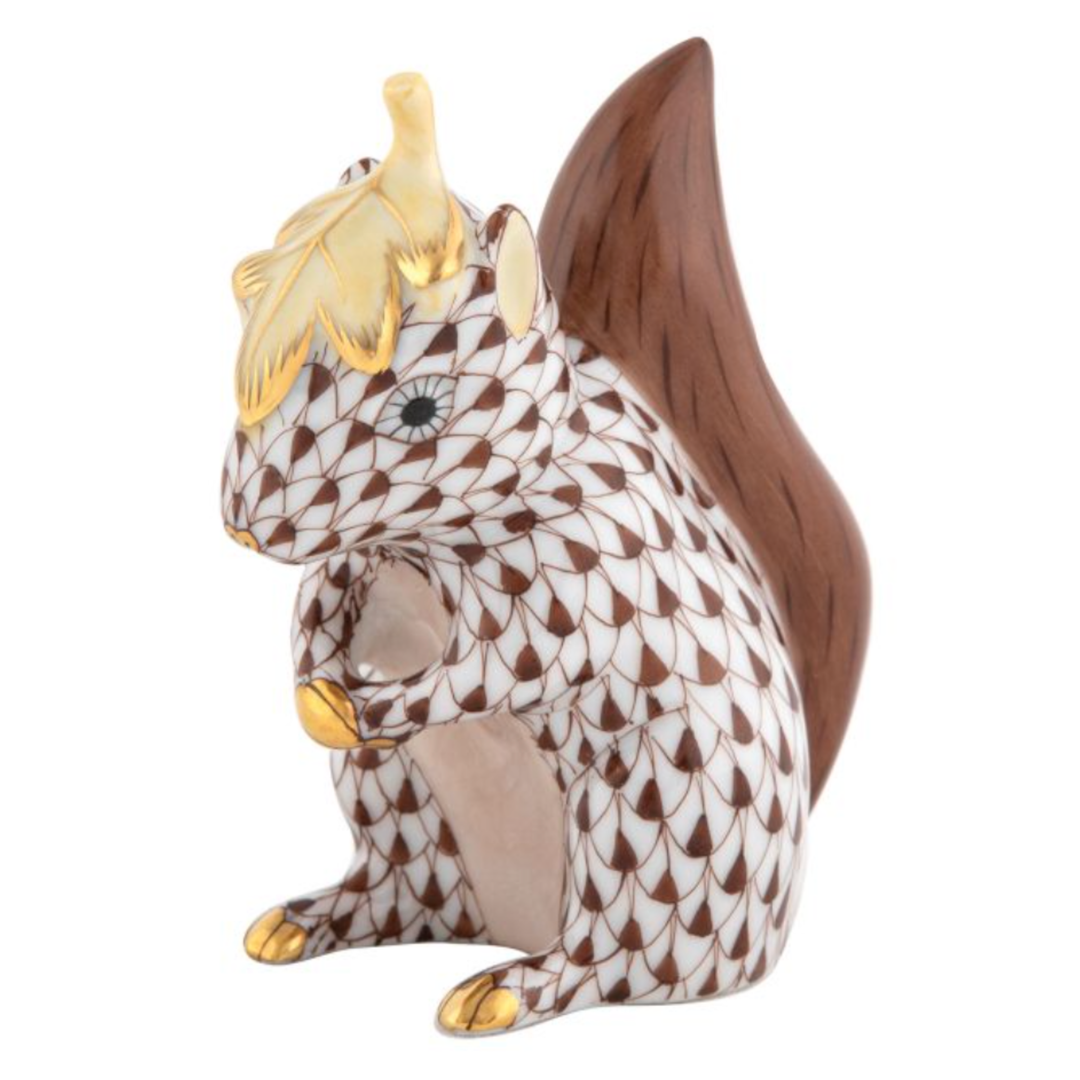 HEREND Squirrel With Leaf Chocolate Default Title