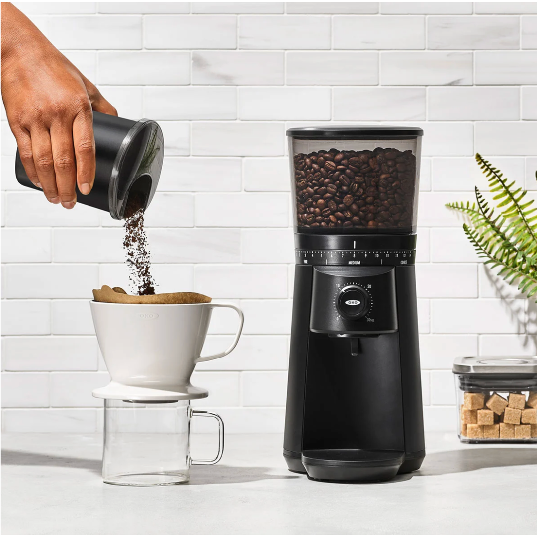 OXO GOOD GRIPS Conical Burr Matte Black Coffee Grinder