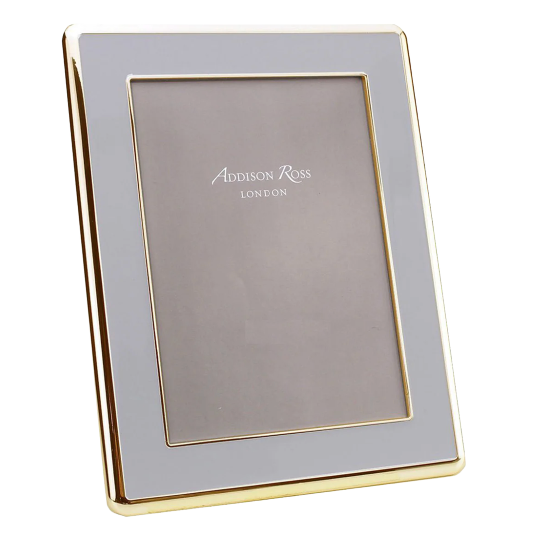 ADDISON ROSS Chiffon Grey Enamel And Gold Frame Small Default Title