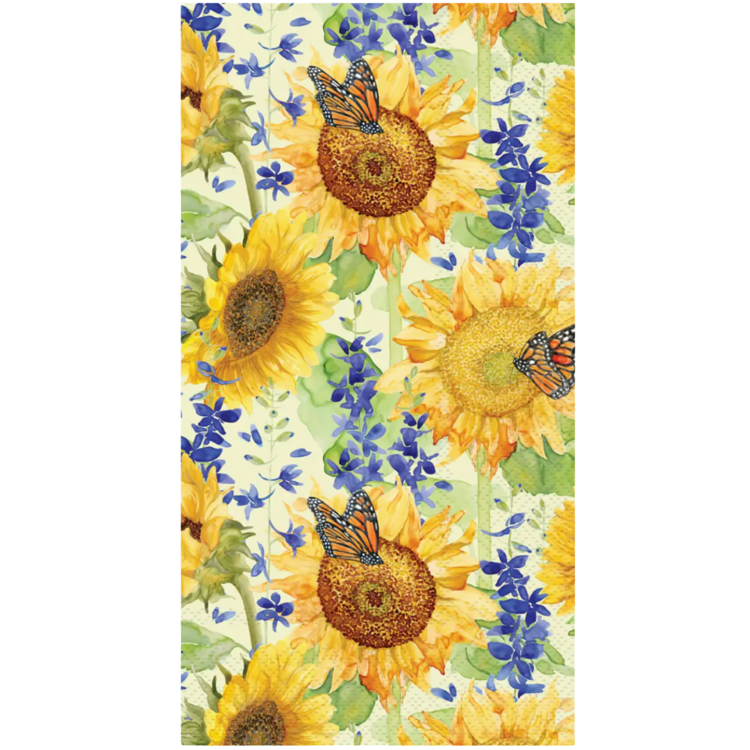 BOSTON INTERNATIONAL Sunflower And Larkspur Guest Towel Default Title
