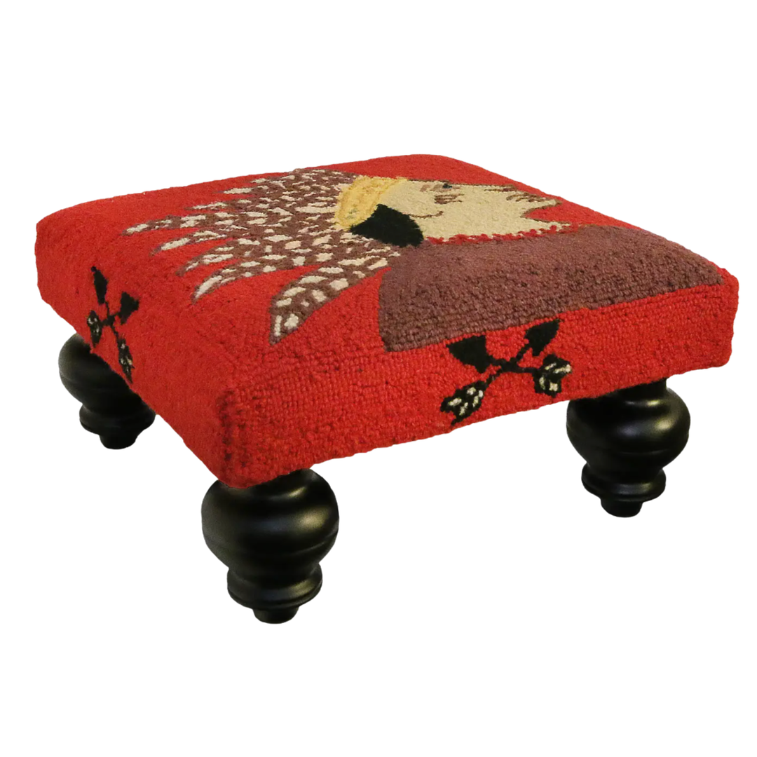 MICHAELIAN HOME Scout Hand Hooked Stool Default Title