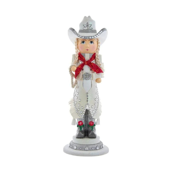 KURT ADLER Hollywood Rhinestone Cowgirl Nutcracker