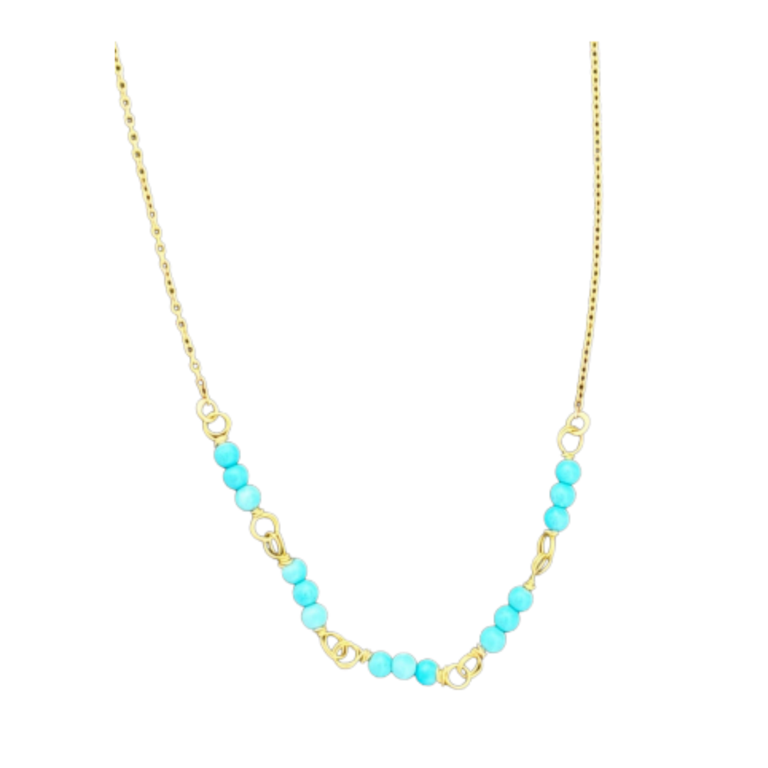 ARI O Southwestern Turquoise Necklace Default Title