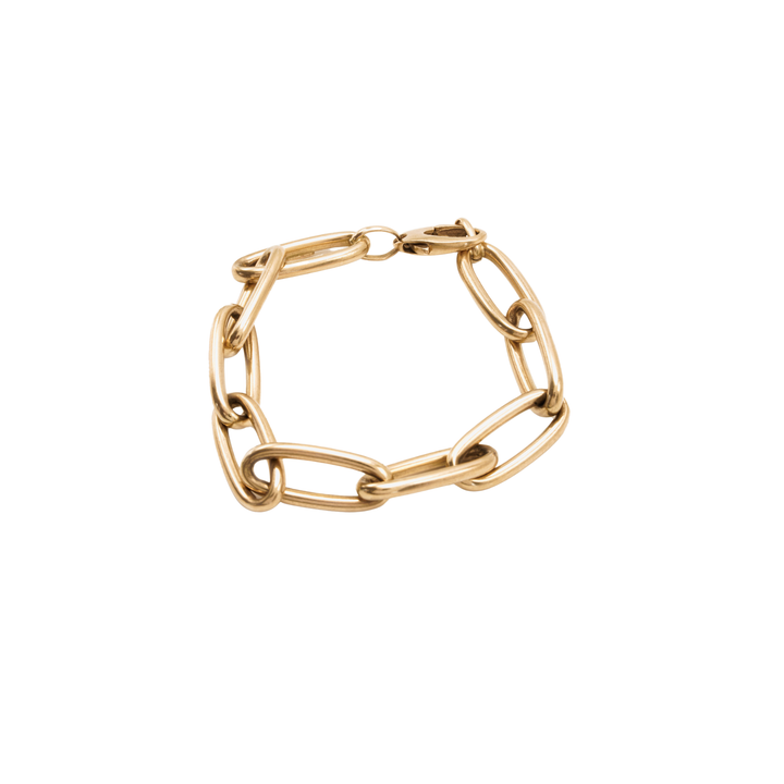 Oval Gold Link Bracelet