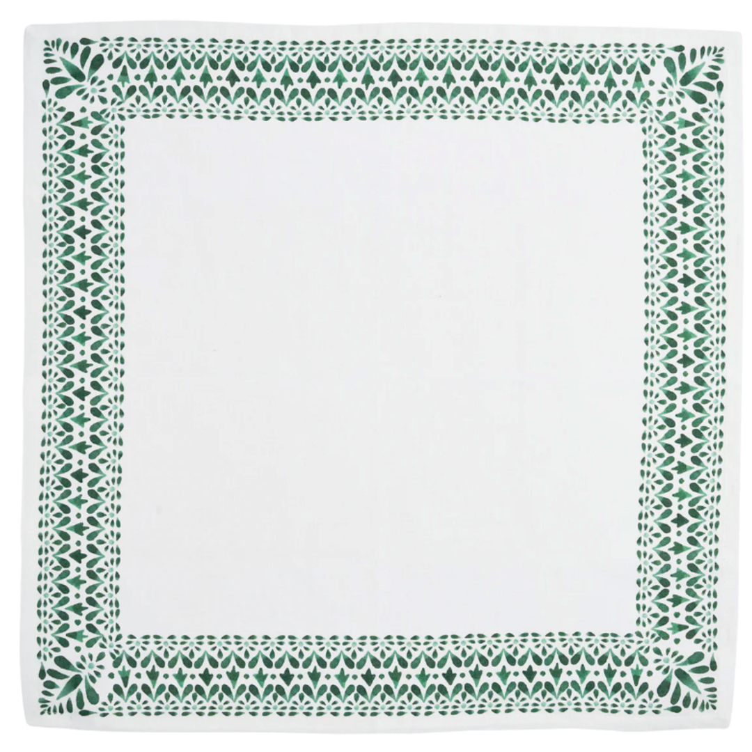 JULISKA Iberian Evergreen Border On Napkin
