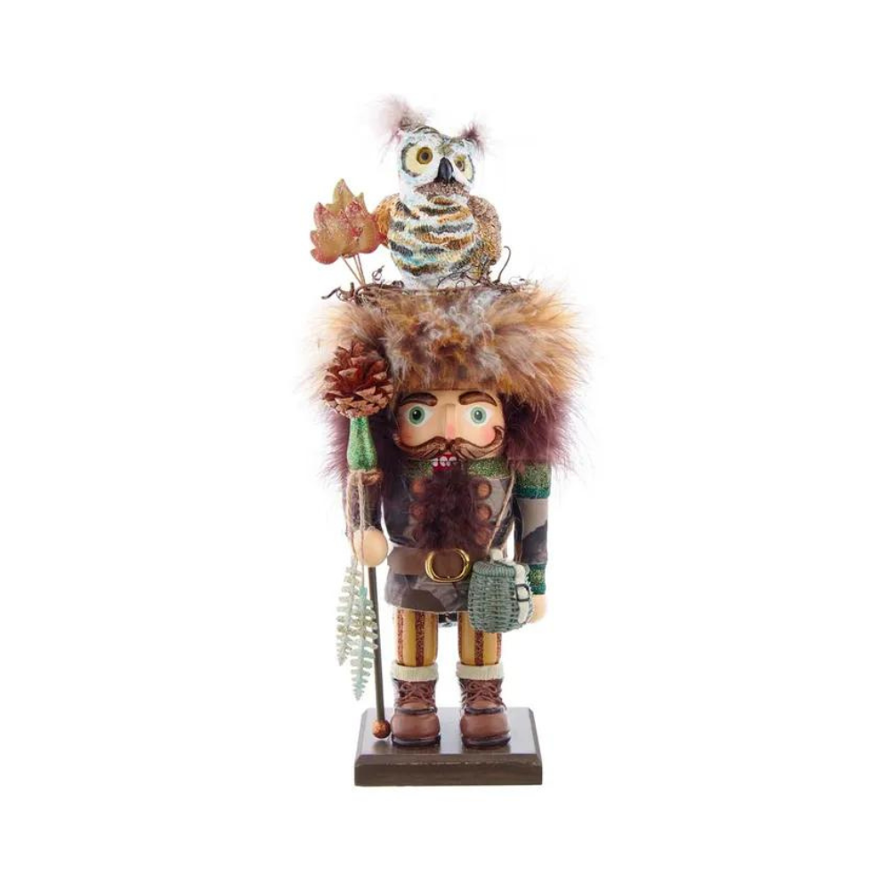 KURT ADLER Hollywood Owl Hat Woodsman Nutcracker Default Title