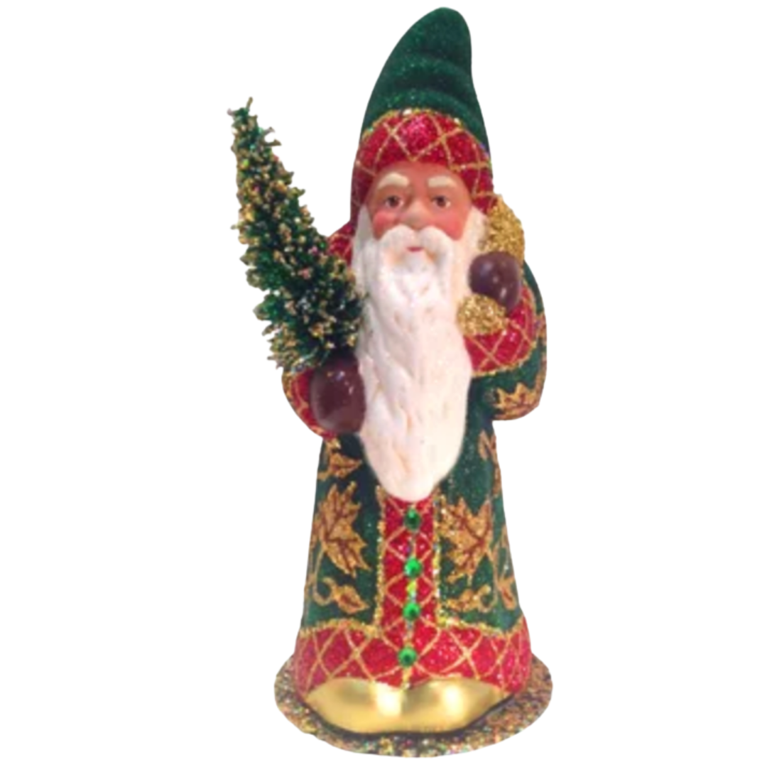 ALEXANDER TARON Santa With Green And Red Coat Default Title
