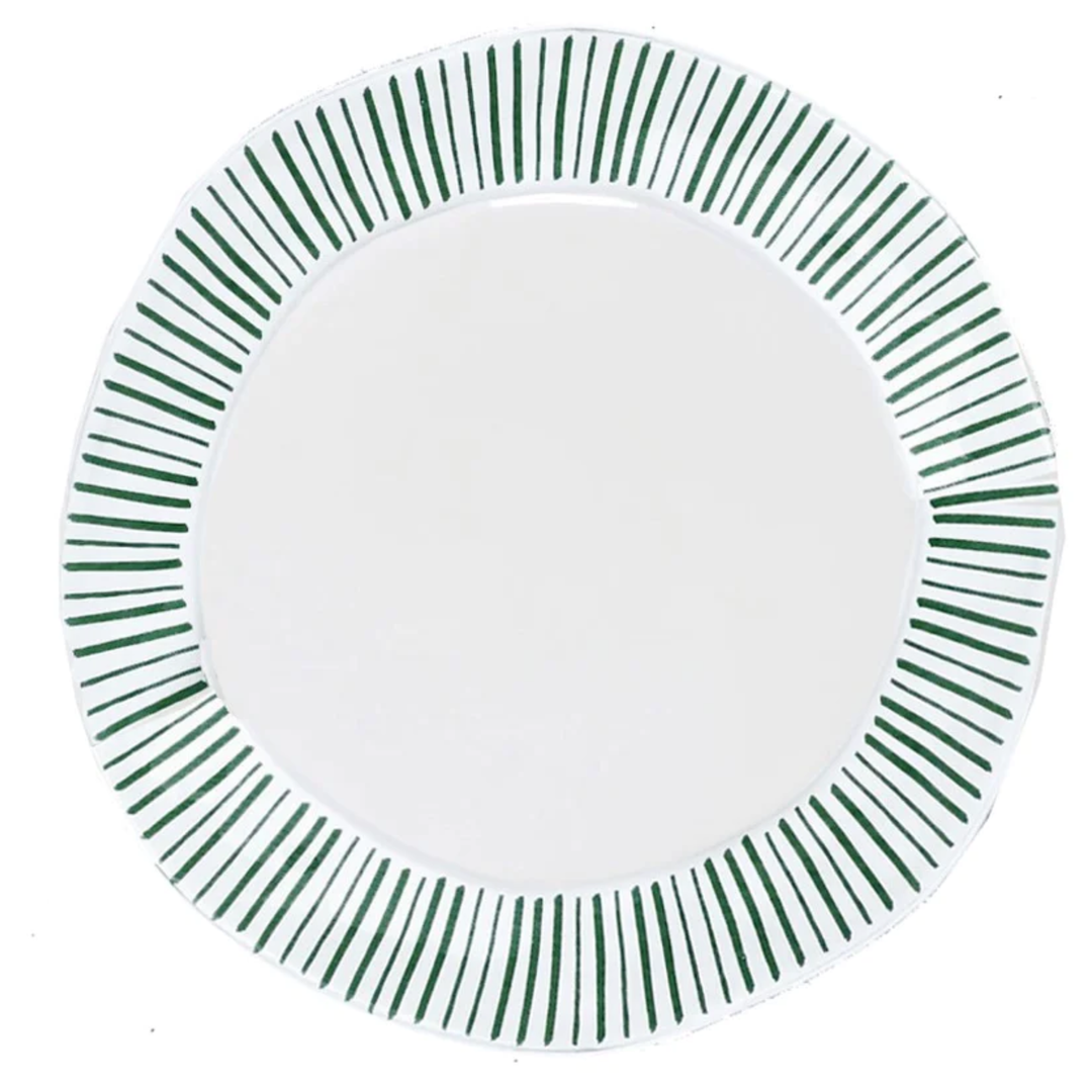 SKYROS MADEIRA MEADOW PINSTRIPE DINNER PLATE