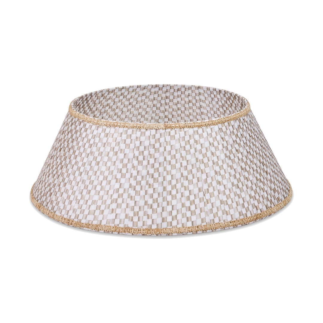 MACKENZIE CHILDS Mocha Check Tree Collar