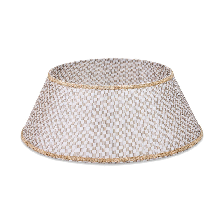 MACKENZIE CHILDS Mocha Check Tree Collar