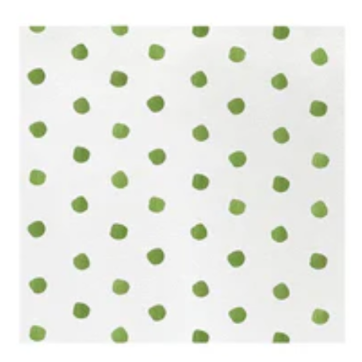 VIETRI Papersoft Napkins Green Dot Cocktail Napkins