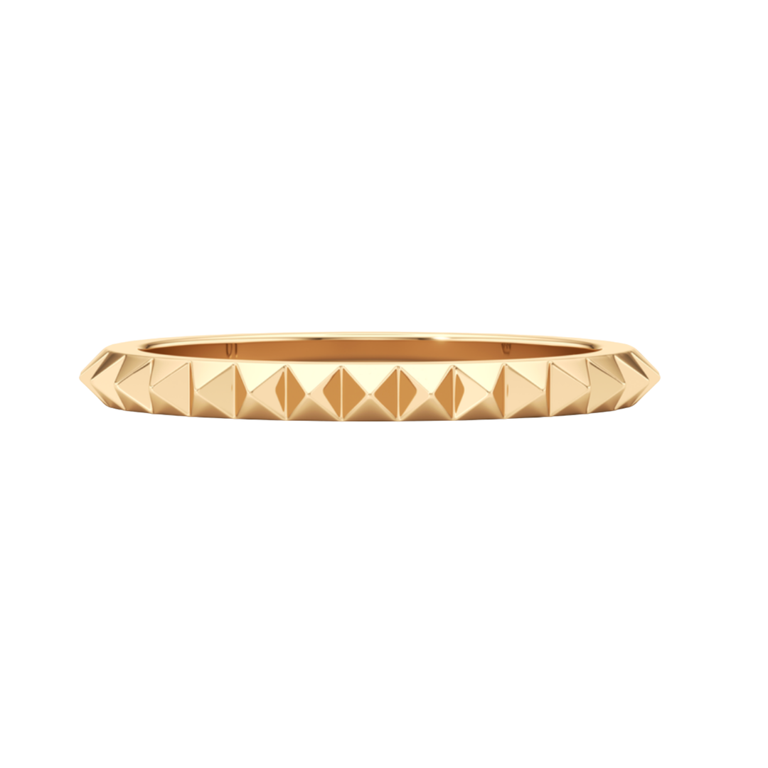 UNSAID Armor 18K Yellow Gold Trillant Small Band Ring Default Title