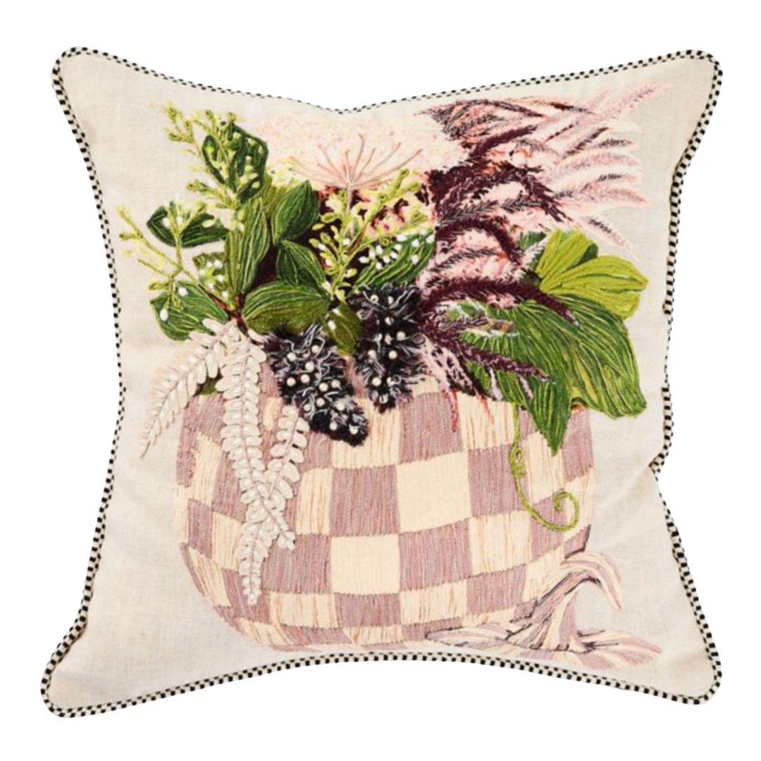 MACKENZIE CHILDS Harvest Pumpkin Throw Pillow Default Title
