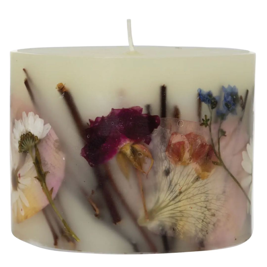 ROSY RINGS Apricot Rose Petite Botanical Candle