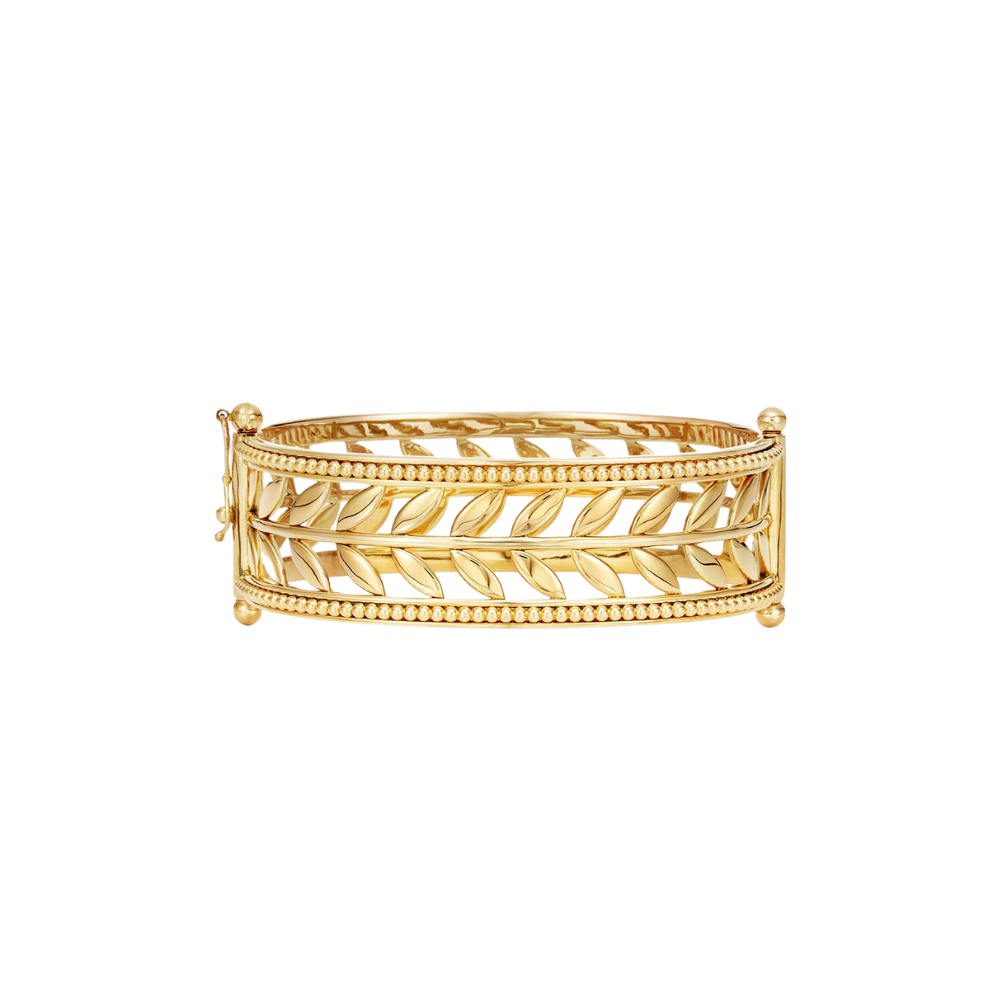 TEMPLE ST CLAIR 18K YELLOW GOLD GRANULATE VINE BRACELET