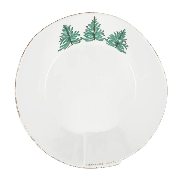 VIETRI Lastra Holiday Melamine Large Shallow Serving Bowl Default Title