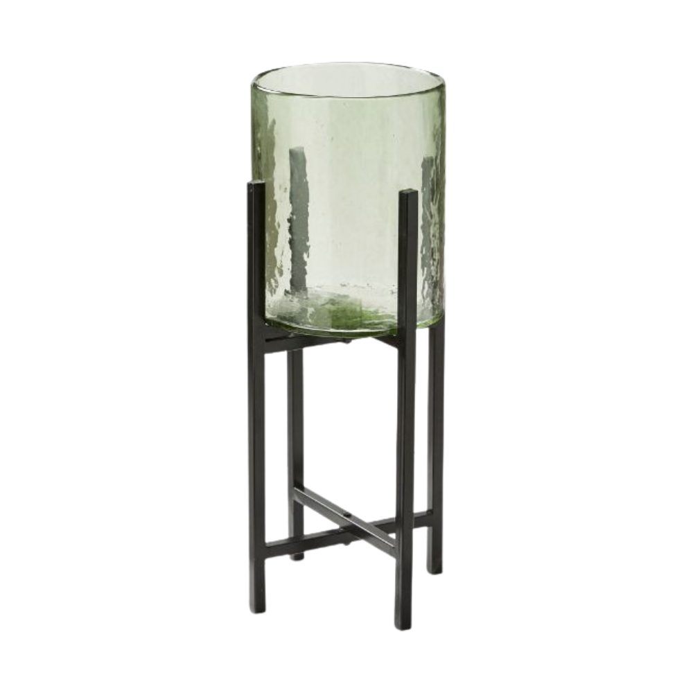 TAG Glass Small Hurricane With Stand