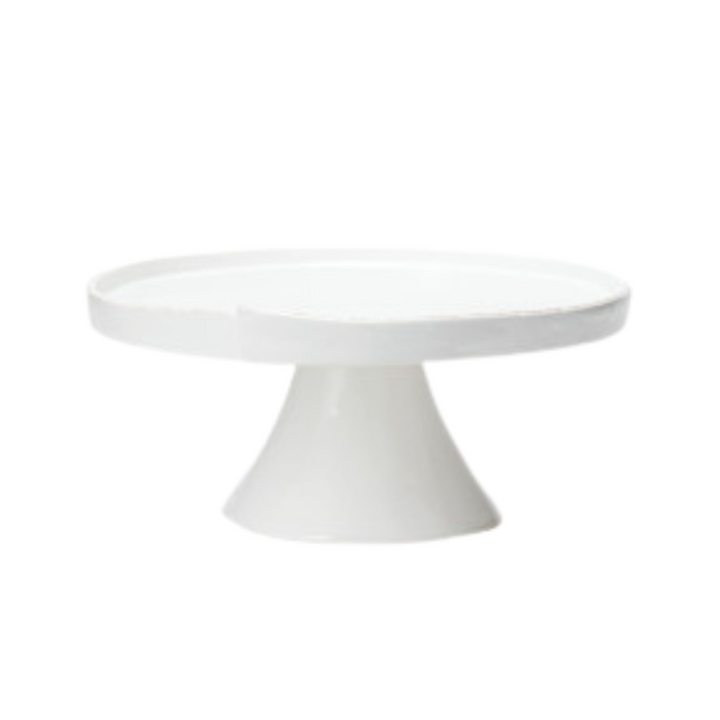 VIETRI Lastra White Cake Stand
