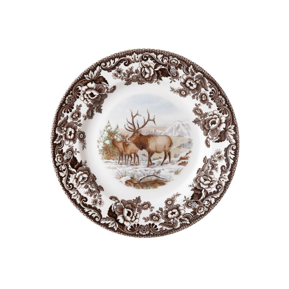 SPODE WOODLAND ELK SALAD PLATE