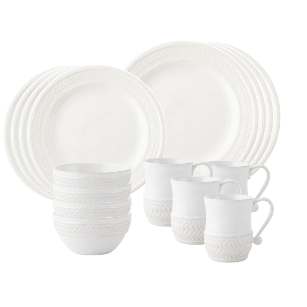 JULISKA Le Panier Whitewash 16PC Placesetting (Online Only)