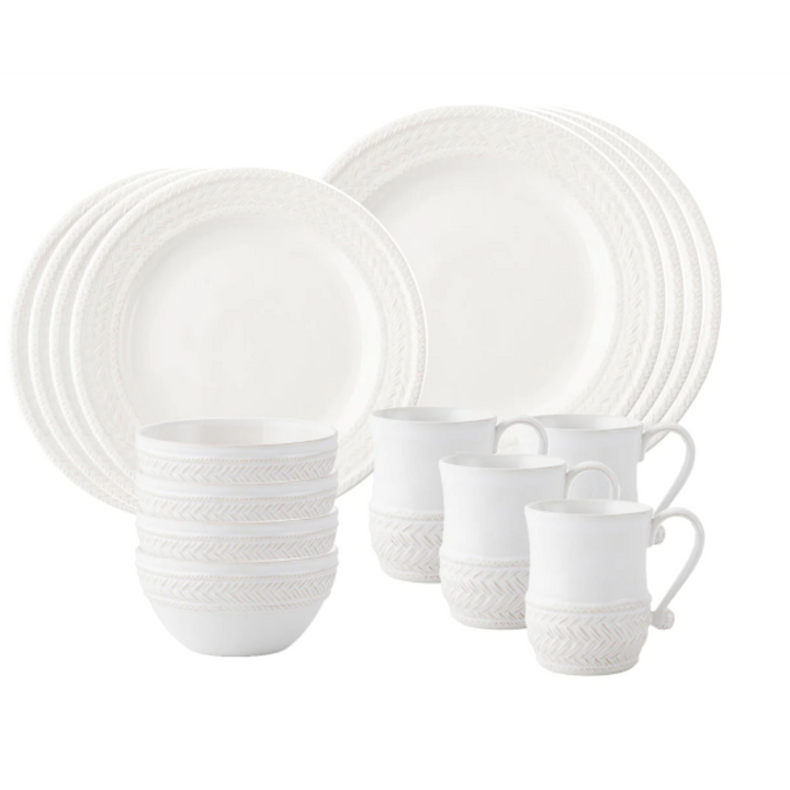 JULISKA LE PANIER 16PC PLACESETTING - WHITEWASH (ONLINE ONLY)