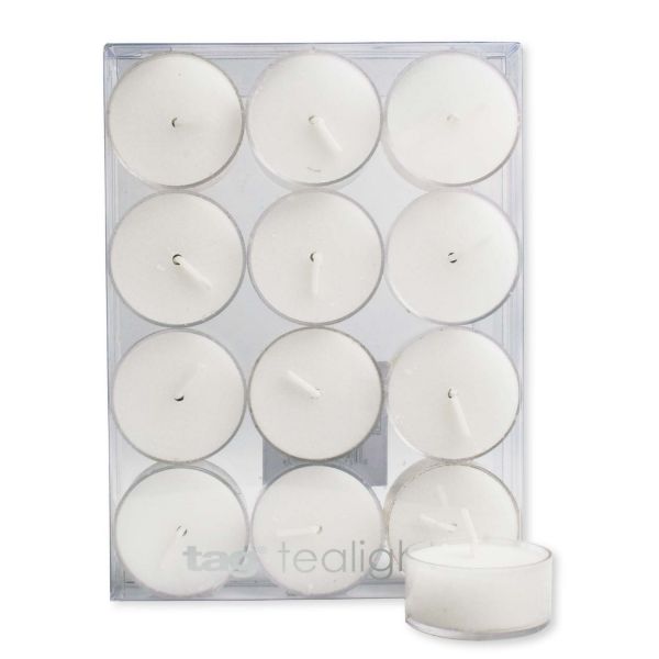 TAG BASIC TEALIGHT CANDLES SET OF 12