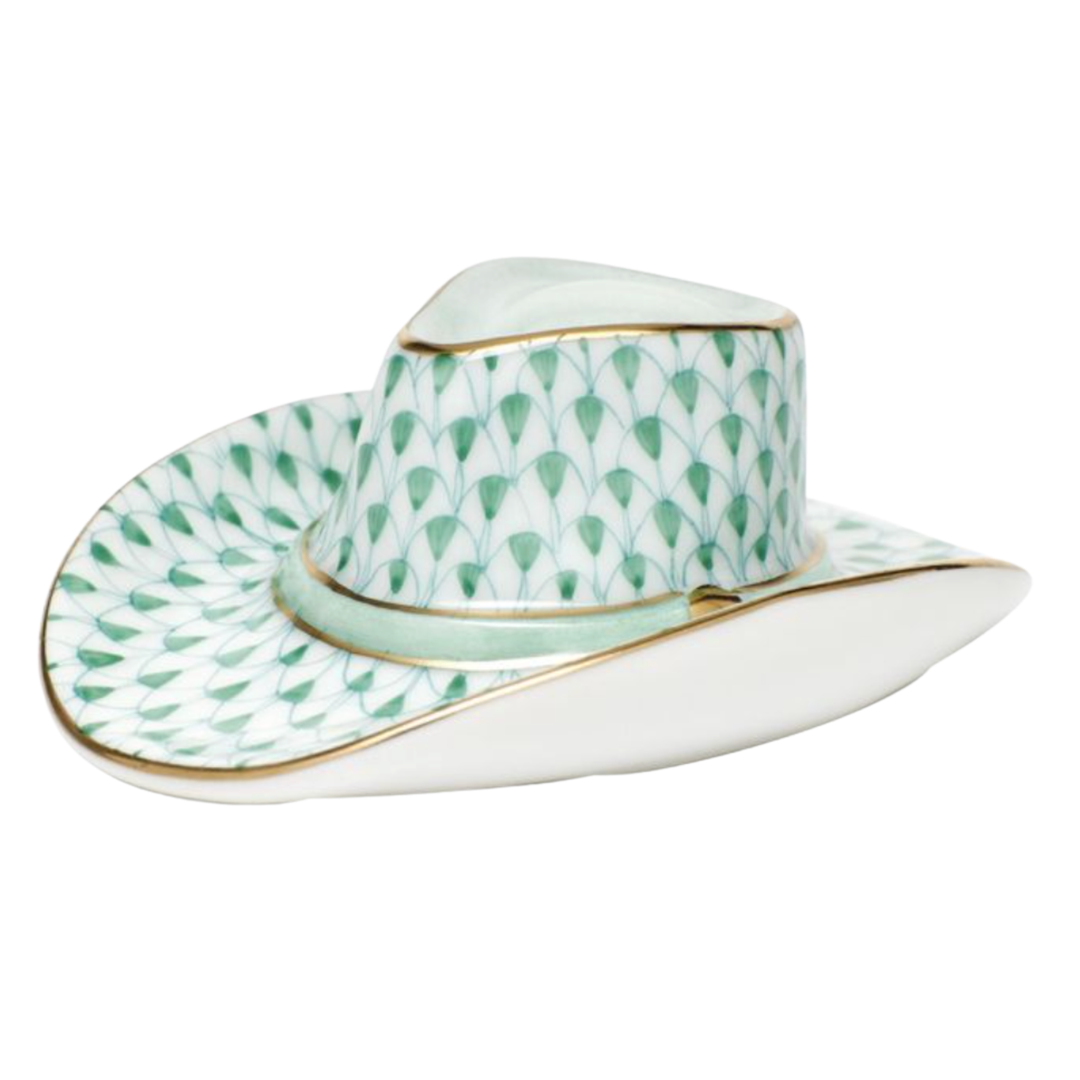 HEREND Cowboy Hat GREEN