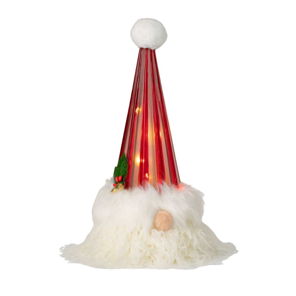 SULLIVANS LIGHTED SANTA WITH RED HAT