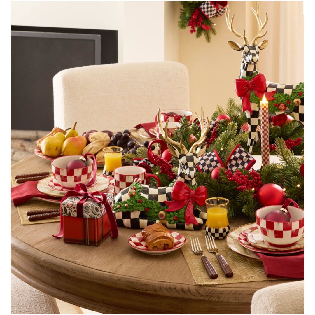 MACKENZIE CHILDS Holly Resting Deer