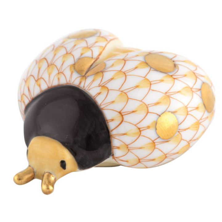 HEREND Flying Ladybug BUTTERSCOTCH