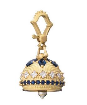 Meditation Bell #3 With Diamonds & Sapphires