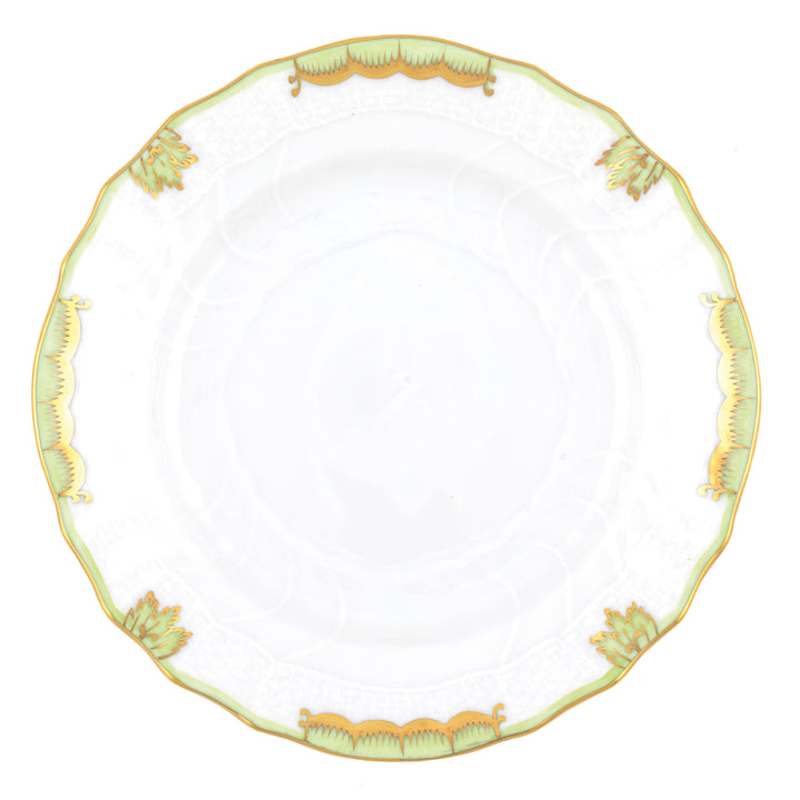 HEREND PRINCESS VICTORIA GREEN BREAD AND BUTTER PLATE
