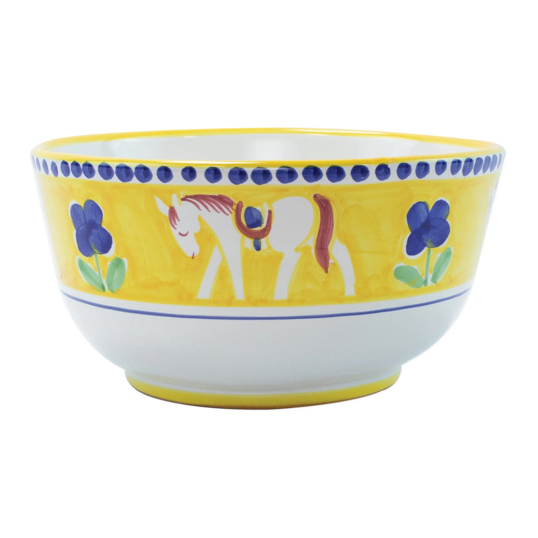 VIETRI Campagna Cavallo Deep Serving Bowl