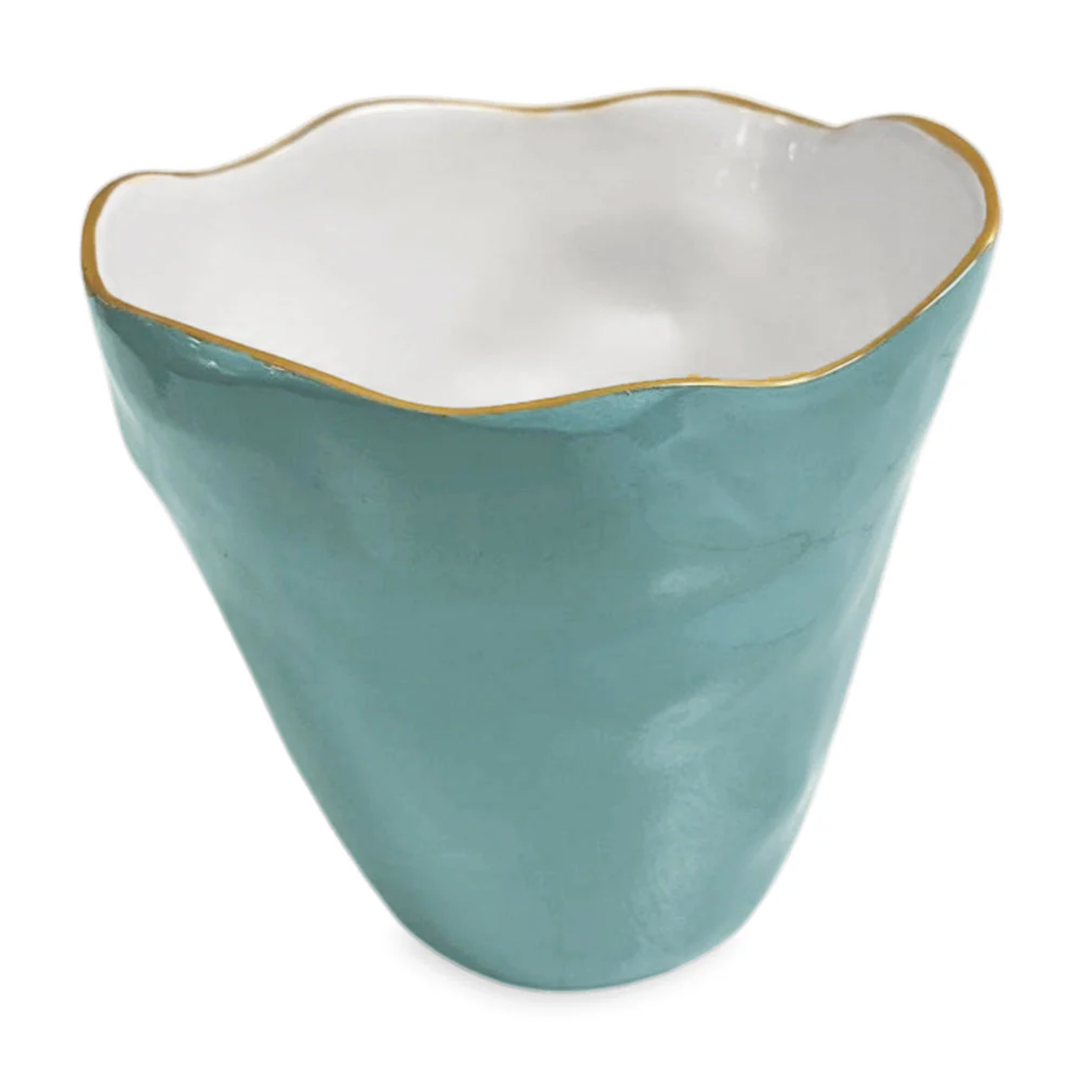 BEATRIZ BALL Encanto Turquoise And White Double Ice Bucket Default Title