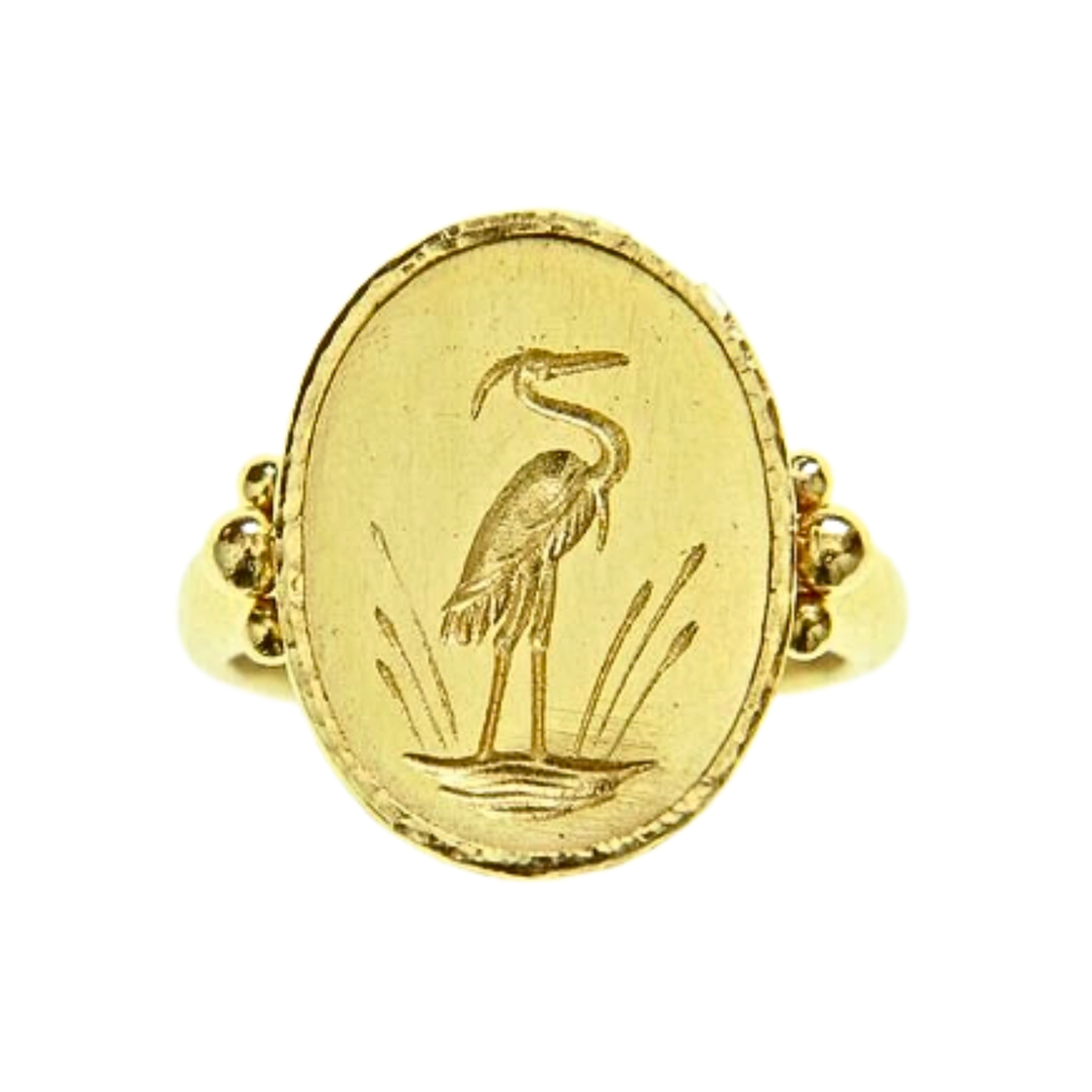 Crane 19K Yellow Gold Ring