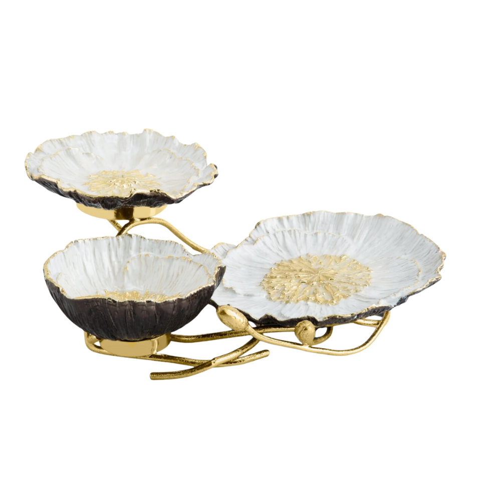 MICHAEL ARAM Anemone 3 Tier Serving Dish