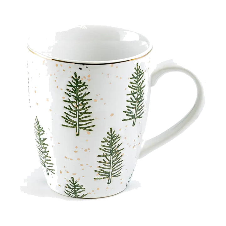 GRACE TEAWARE Snowy Pine Trees Mug Default Title
