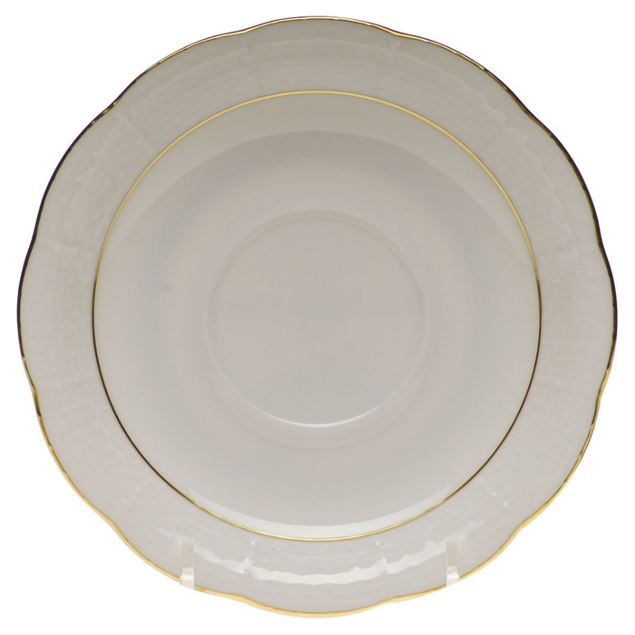 HEREND Golden Edge Saucer