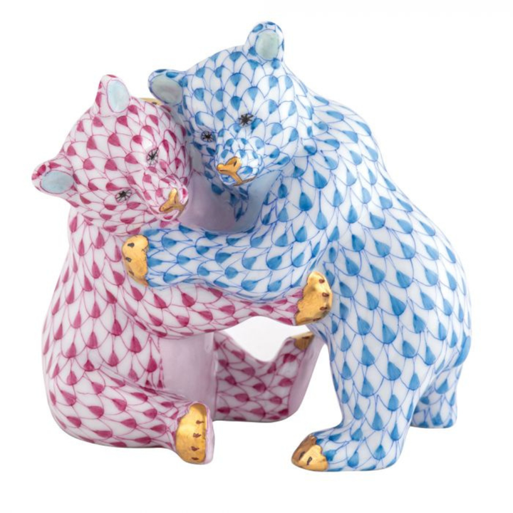 HEREND Bear Hug BLUE-RASPBERRY