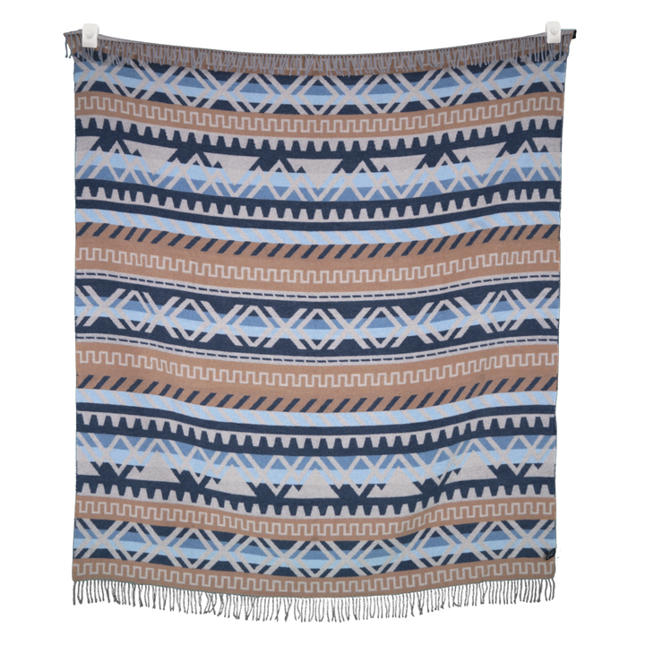 SACKCLOTH AND ASHES Ridgeline Alps Wool Throw Blanket