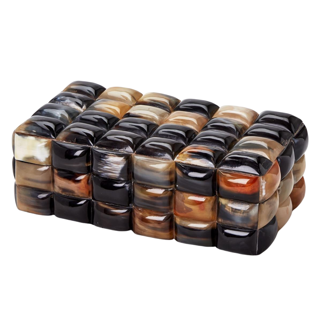 TWO'S COMPANY Horn Of Plenty Orbicular Covered Horn Bowx Default Title