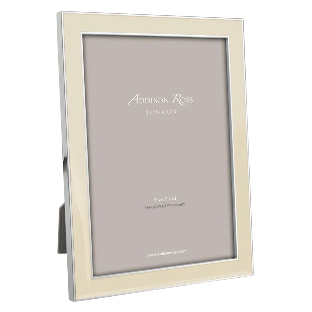ADDISON ROSS Vanilla Enamel And Silver Frame Medium Default Title