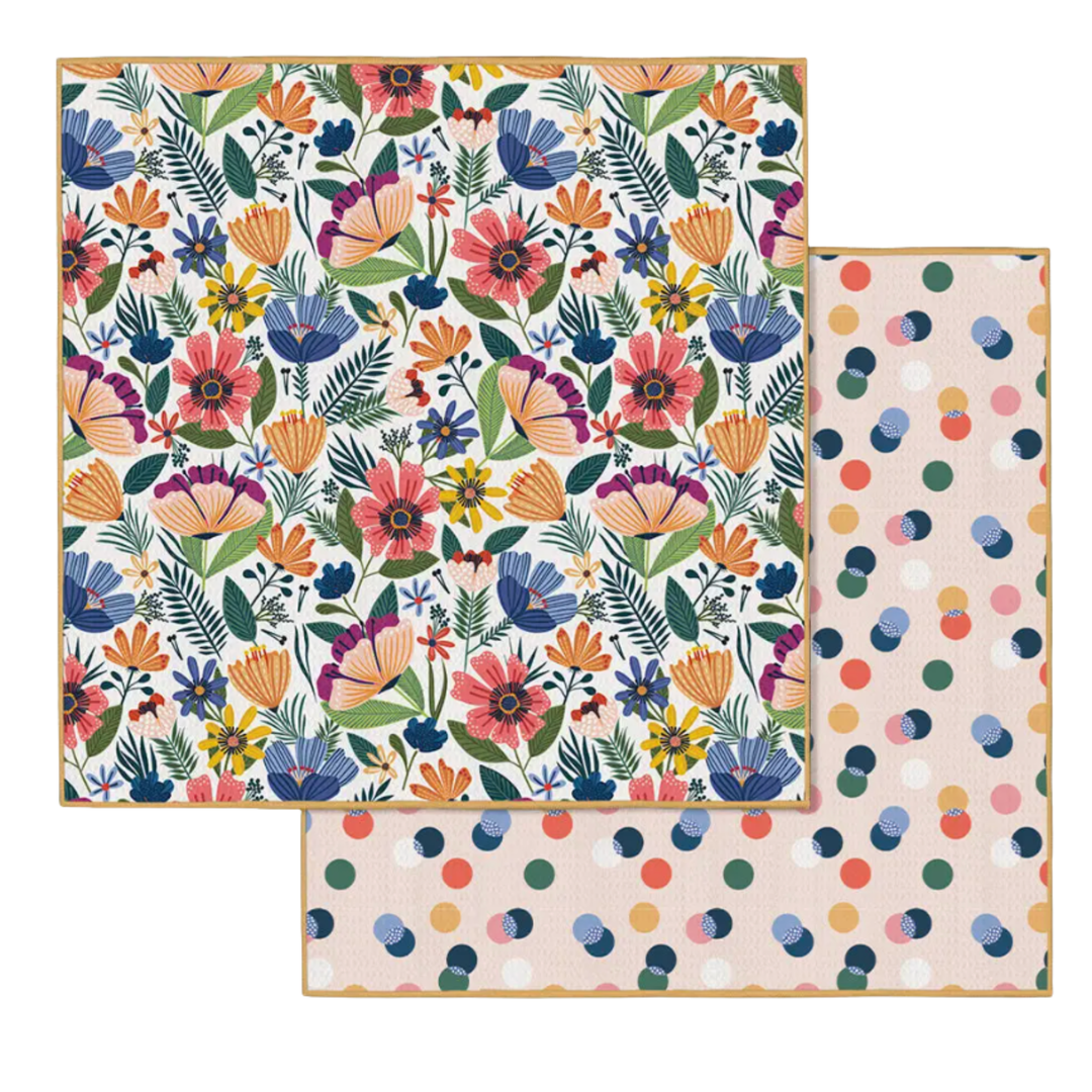 WERKSHOPPE Field Of Flowers Microfiber Dishcloth Set Default Title