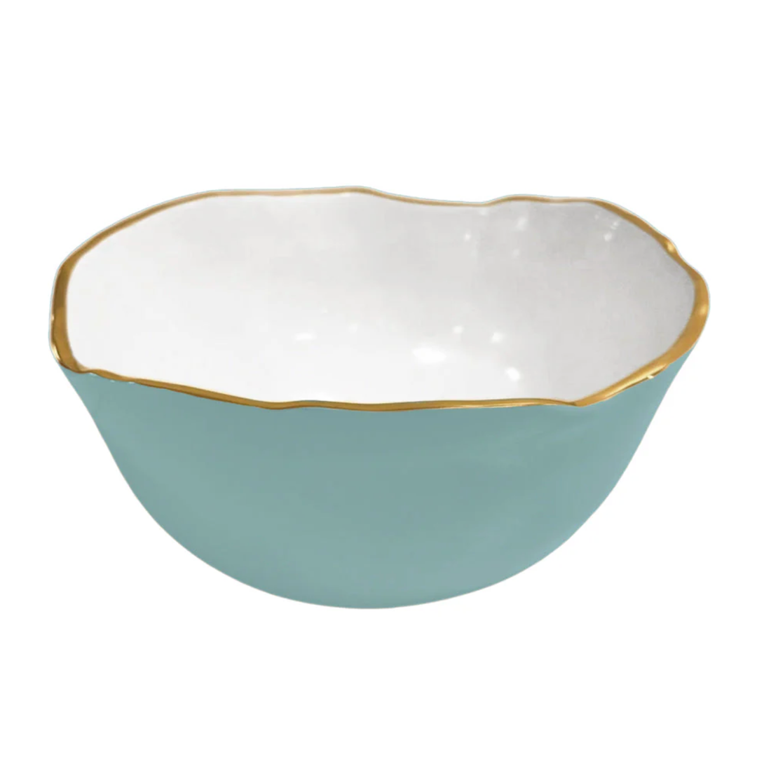 BEATRIZ BALL Ecanto Osaka Turquoise And White Large Bowl Default Title