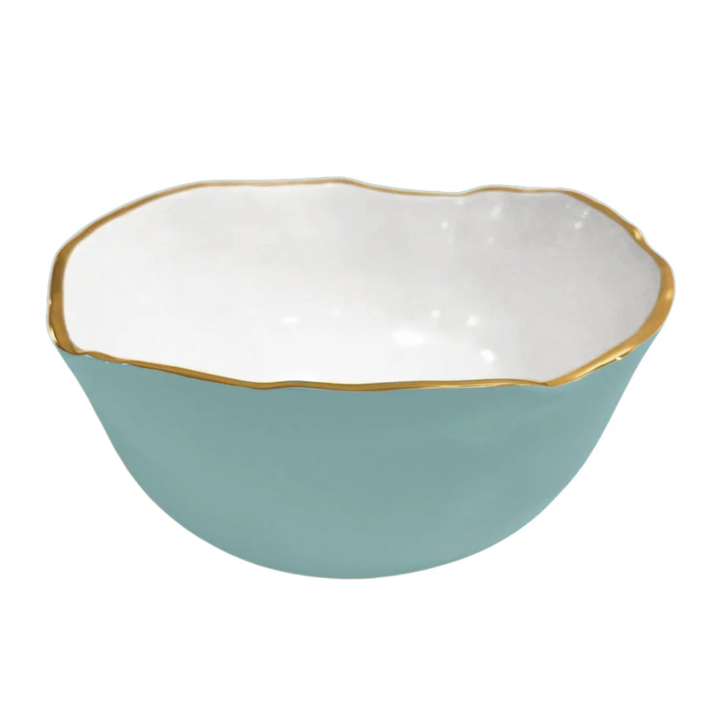 BEATRIZ BALL Ecanto Osaka Turquoise And White Large Bowl Default Title